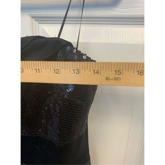 Sequin Embellished Asymmetrical Patterned Dress - Picture 5 of 8